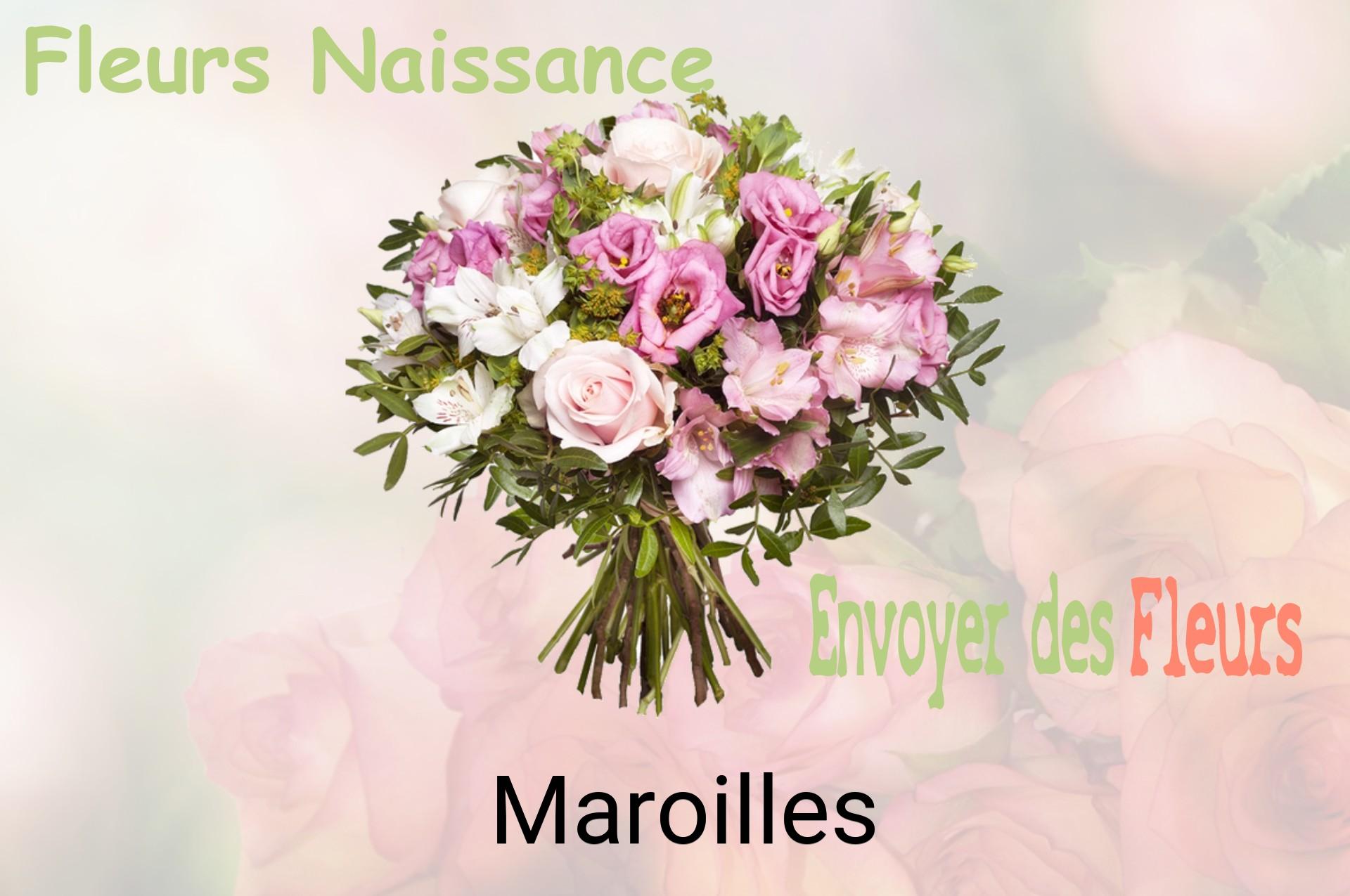 Bouquet de fleurs de naissance livré à Maroilles