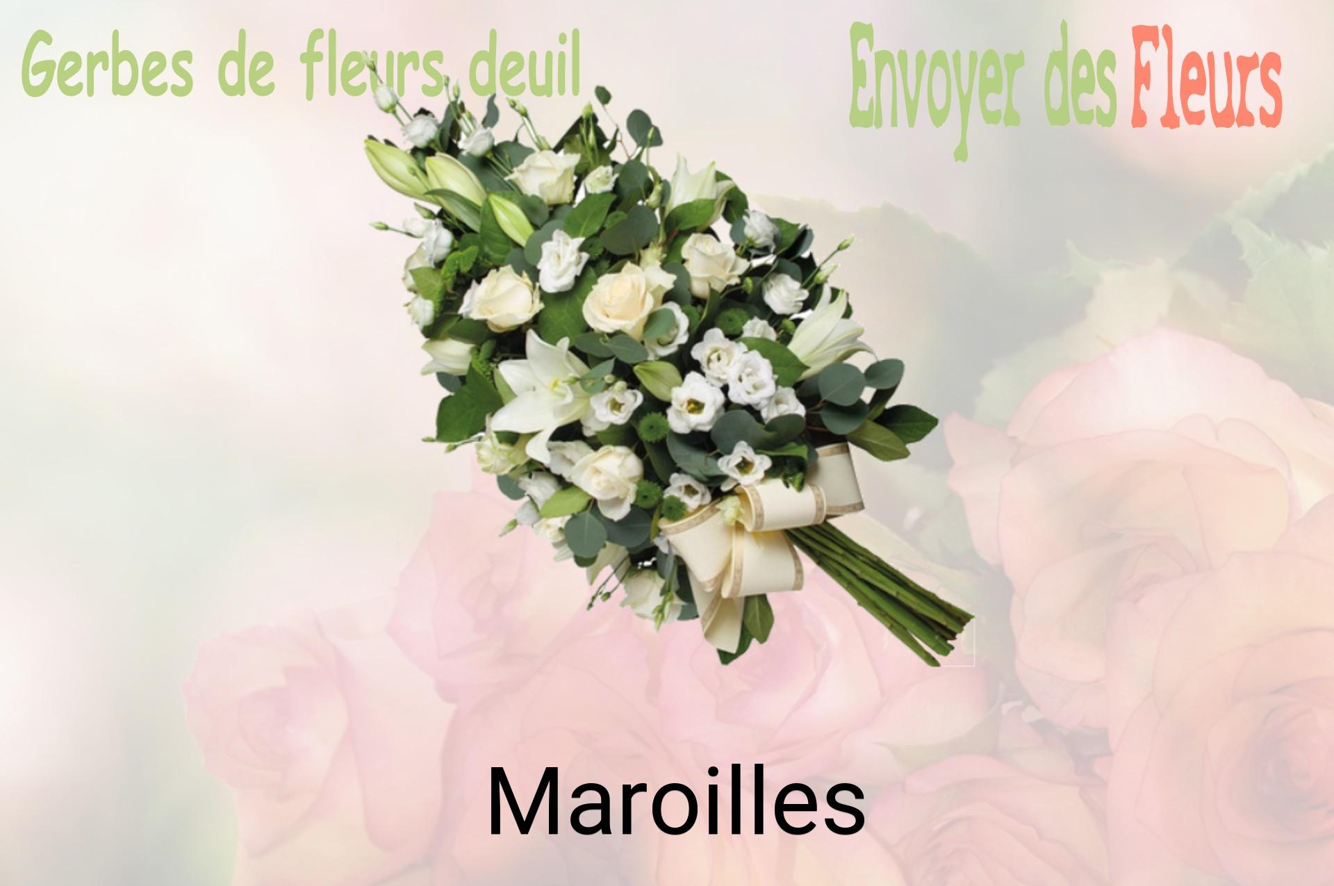 Gerbe de fleurs de deuil livrée à Maroilles